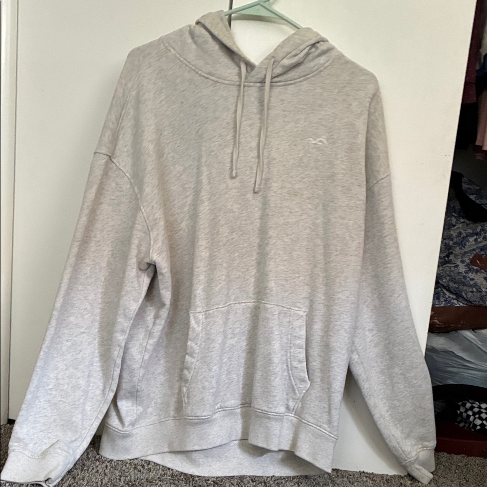 Hollister Light Gray Hoodie